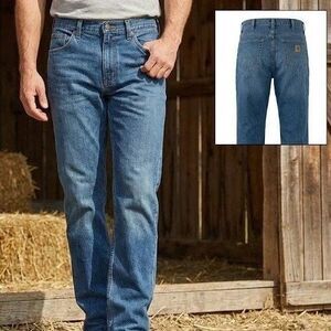 Carhartt blue jeans b17 dst relaxed fit pants size 42 x 34